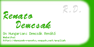 renato demcsak business card