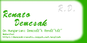 renato demcsak business card